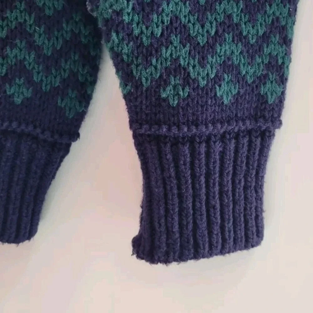 Vintage Lord Jeff The Better Sweater Mens Medium‎ Multicolor Cable Knit